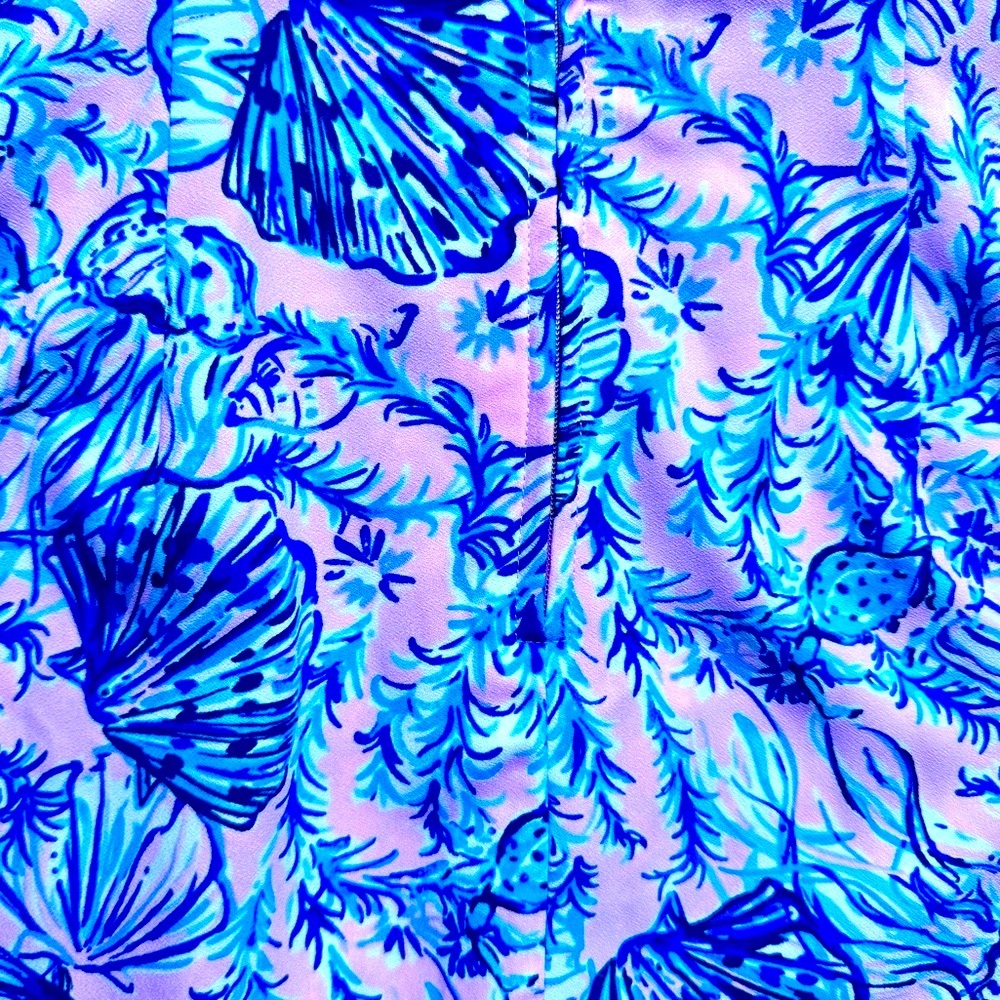 Lilly Pulitzer Zenon Ruffle Romper Magnolia Lilac Size 00 - Picture 7 of 12